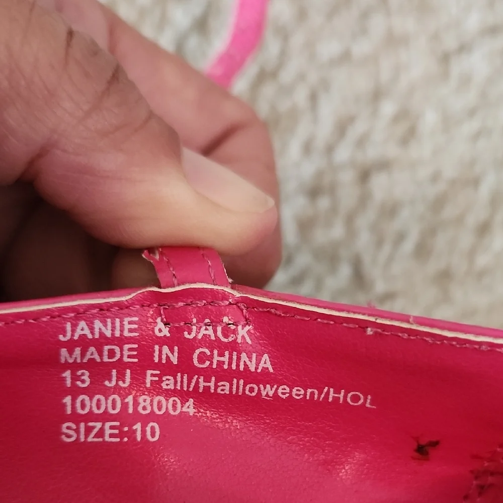 Janie and Jack Pink Dress Shoes with Bow - Picture 4 of 4